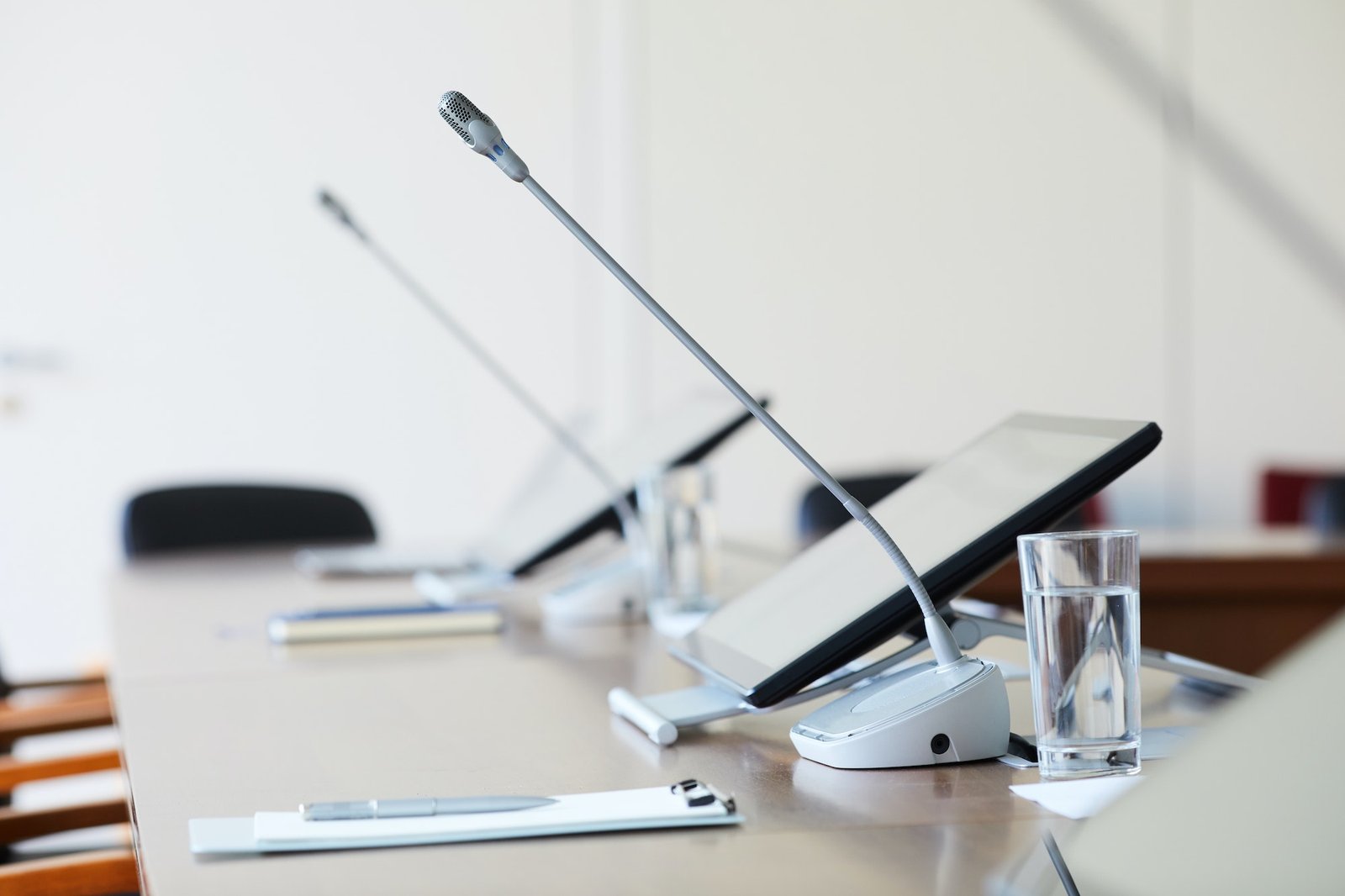 Table at conference room